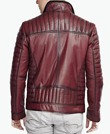 Mens Red Leather Jacket For Sale