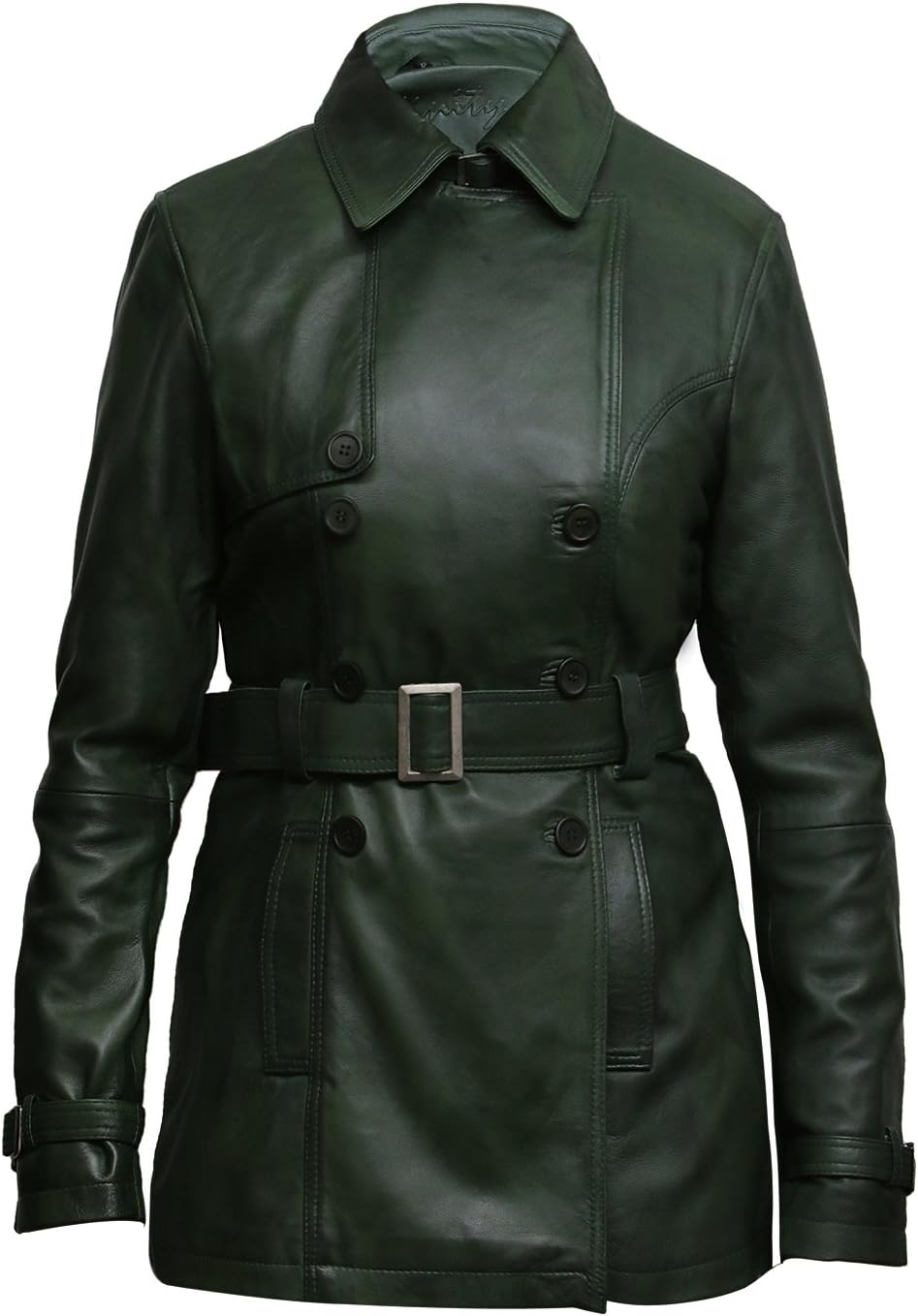 Womens Genuine Leather Biker Jacket Coat