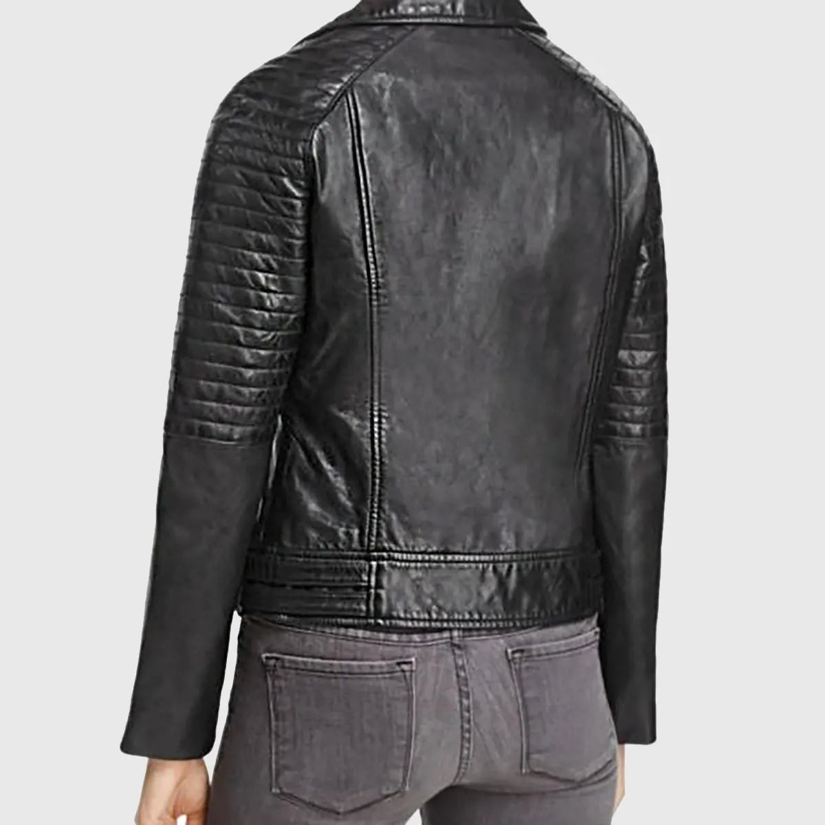 Kimbarley Women’s Black Leather Biker Jacket