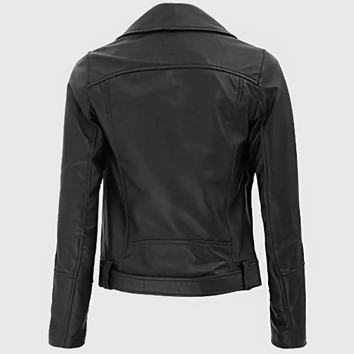 Women’s Black Biker Leather Jacket