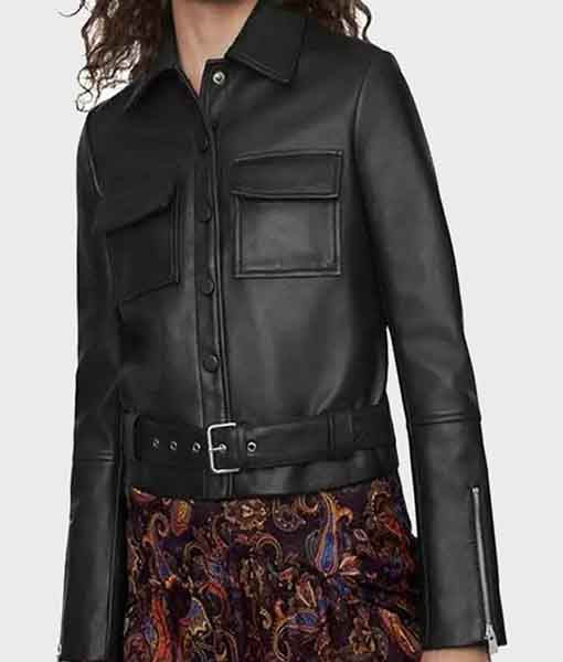 Women’s Slim fit Black Leather Jacket